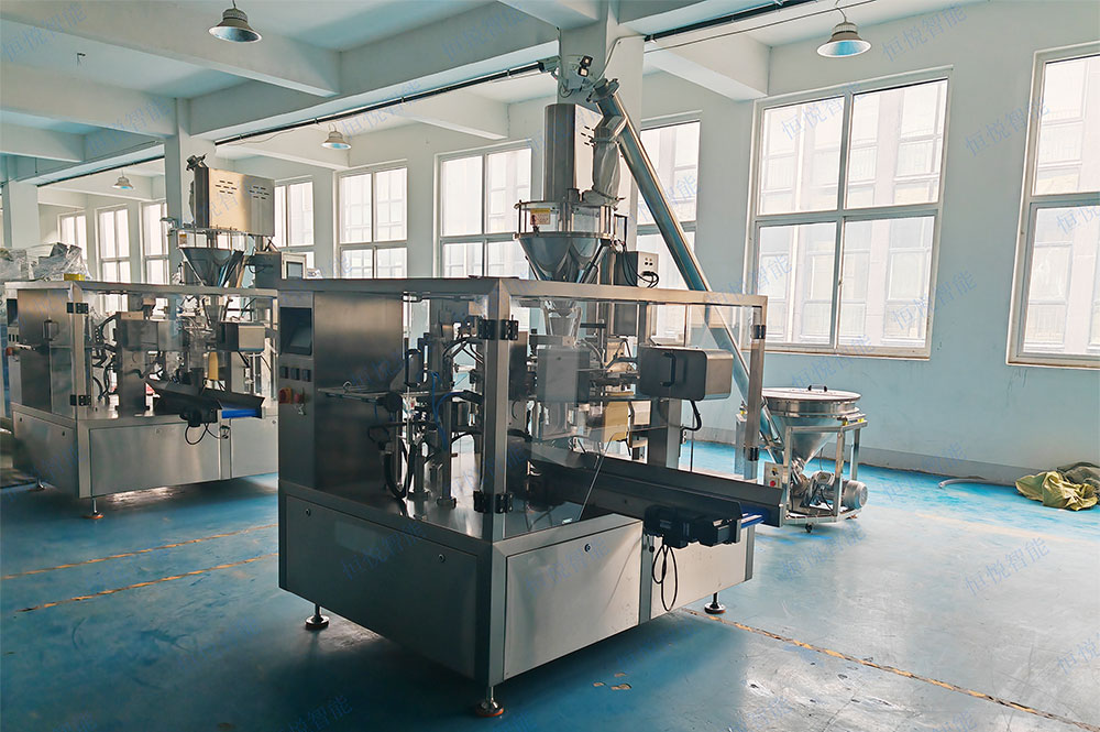 全自動給袋式粉劑包裝機(jī)自動化程度高