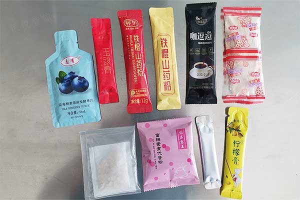全自動豆漿粉包裝機可實現背封長條袋型，三邊封、圓角袋型等精美包裝